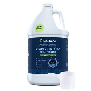 lot 19274 image: Fruit Fly Drain Treatment  Drain Fly Eliminator  All-Natural, Eliminates Gnats, Sewer Flies and More - Works in All Drains - 1 Gallon
