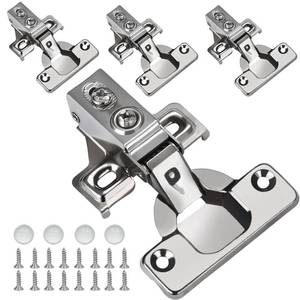 lot 19280 image: BESTEEL 24 Pack 12 inch Overlay Soft Close Cabinet Door Hinges for Kitchen Cabinet Hinges, 100 Degree Opening Angel, Stainless Concealed Kitchen Cabinets Hinge Self Closing with Drilling Tool &Manual