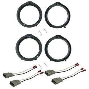 lot 19309 image: DKMUS 6.5in.6.75in. Speaker Mounting Adapter for Acura Honda with Wiring Harness