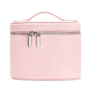 lot 19335 image: idoltimes Cosmetic Case, Leather Makeup Bag, Portable Handheld Makeup Case, Detachable Compartments