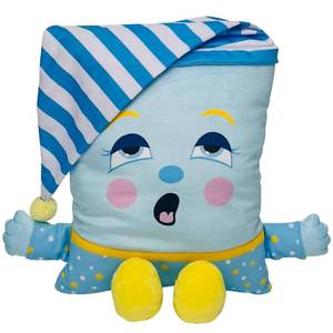 lot 20003 image: Pillow People PJ Sandman Plush - 2-in-1 Toy & Pillow, 80s Nostalgic Plush Pal Reimagined, Soft Stuffed Rectangular Character, Cozy Nap & Play Design