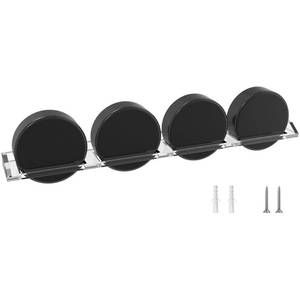 lot 20359 image: FEYRUN Clear Hockey Pucks Wall Display for 4 Pucks, Premium Acrylic Showcase for Autographed Souvenir Memorabilia