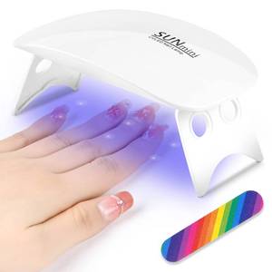 lot 20368 image: URAQT Mini Portable Professional 6W UV LED Gel Nail Dryer with USB, Curing Lamp for All Gel Nail Polish, Mother Gifts
