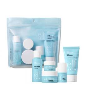lot 20371 image: e.l.f. SKIN Holy Hydration Jet Set Hydration Kit, Travel Friendly Hydrating Skincare Set, Face Cleanser, Balm, Moisturizer, Eye Cream & Night Cream, Vegan & Cruelty-Free