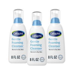 lot 20377 image: Cetaphil Gentle Foaming Facial Cleanser with Glycerin - 8 fl oz (Set of 2)