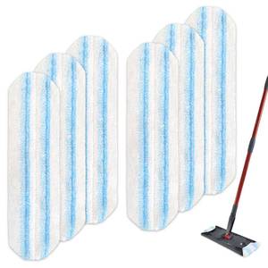 lot 20388 image: Hezane 6PCS Replacement Mop Pads for O-Cedar H2prO Flat Mop System, ,Microfiber Mop Pad Easy Clean For All Hard Floors,Reusable & Machine Washable
