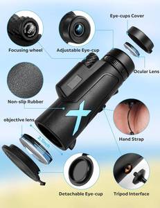lot 20407 image: High Power HD Monocular Telescope with Phone Adapter & Tripod yh