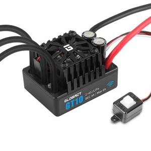 lot 20410 image: GLOBACT GT10 120A Sensorless Brushless ESC 2-4S  Lipo Waterproof Built-in Bluetooth Electronic Speed Controller for Traxxas Arrma Big Rock LOSI 110 RC Truck Upgrades