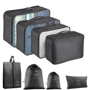 lot 20412 image: YEEYAA 2 Set Packing Cubes for Suitcase, Packing Cubes for Carry on Suitcases, Luggage Organizer for Travel Essentials, Large Mesh Luggage Bag for Suitcases