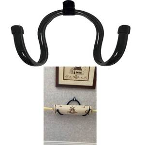lot 20416 image: Rolling Pin Holder Rolling Pin Display Rack Rolling Pin Storage Organizers, Home Decor kitchen Wall Mount Hooks �� Wall Hanging Multi Purpose Bottle Rack - Hardware Included - No Rolling Pin