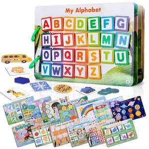 lot 20422 image: NAHSHON Small Montessori Busy Book for Toddlers 2-5, 12 Themes Preschool Learning Activities Educational Sorting Toys for Kids 3 Year Old, Autism Sensory Fine Motor Matching Games for Toddlers