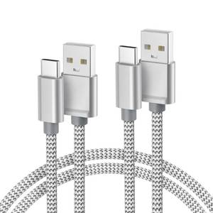 lot 20425 image: Basesailor for iPhone 17 16 Pro Max Charger Cord,USB to USB C Cable 6.6FT2Pack,Type C Charging Power Cord for Apple 15 iPad 10 Air 4 5,Samsung Galaxy S25 S24 S23 S22 Plus Ultra,A52 A53 A54,Pixel 9 8