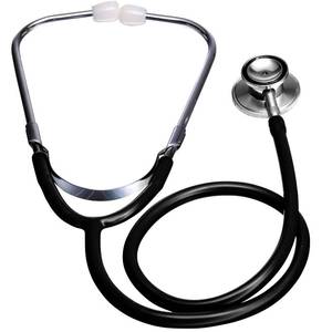 lot 20446 image: Novamedic Classic Black Dual Head Stethoscope, 22-inch, Adult Size Stethoscope for Nurses, Doctors, ETMs, Nursing Homes, Cardiac Diagnostic, Cardiology and Medical Supplies Kit,