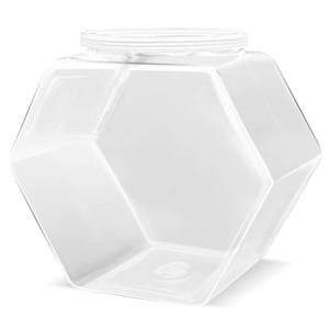 lot 20465 image: Hdagbnn Plastic Candy Jars,71 Oz Clear Cookie Jars for Kitchen Counter,Hexagon Cookie Jars with Lids,Plastic Dry Food Jar for Candy Buffet,Snack Containers