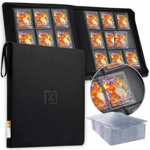 lot 20494 image: X PRO Top Load Card Binder - Compatible with Top-loading Card Cases - Fits 252  20 Premium Loaders Included  9-Pocket Ringless Double-Sided Pages  Premium Storage for TCG & Sports Cards