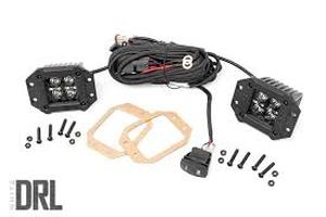 lot 9640 image: RC Black Series 2-Inch Flush Mount CREE LED Lights