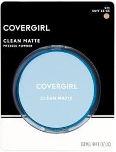 lot 6344 image: COVERGIRL Clean Matte Pressed Powder Buff Beige 10 g (Packaging may vary)