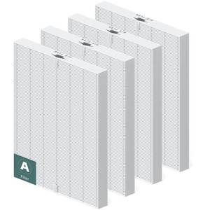 lot 1230 image: 4 Pack 115115 Replacement Filter A for Winix PlasmaWave Air Purifier C535 5300 5300-2 5500 6300 6300-2 P300 AM90 9000 5000 5000B C909 9800, High Efficiency Size 21 Filter