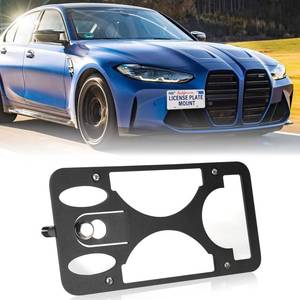 lot 1254 image: Front Bumper License Plate Mount Compatible with BMW M3 G20 2019-2025, No Drill Front License Plate Frames Tow Hook License Plate Bracket Holder Mounting Kit Car Accessories Car Tag Frame