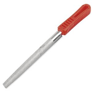 lot 2011 image: 6 inch Diamond Coated Half Round File Plastic Handle Hand Tools for Grinding on Glass, Stone, Marble, Rock, Bone,120 Grit