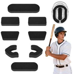 lot 4436 image: Shupakul 1 Set of Batting Helmet Padding, 0.79 Inch Thickened Universal Helmet Padding Fit Kit, Sport Helmets Pad Replacement for Catchers Baseball Softball Players