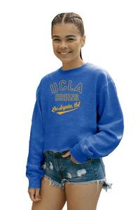 lot 4446 image: UCLA Bruins Womens Crop Crewneck Sweatshirt Campus Team Color, X-Large