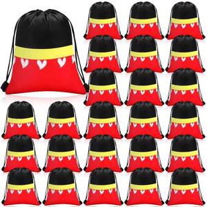 lot 4478 image: Abbylike 24 Pcs Cartoon Mouse Party Favor Bags Birthday Gift Candy Goodies Treat Drawstring Backpacks for Land Animal Party Room Decoration Prizes
