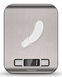 lot 4487 image: Tcsxady Food Scale, 11lb Digital Kitchen Scale with 6 Units LCD Display and Tare Function,Compact Design for Baking,Healthy Cooking,Meal Prep, 304 Stainless Steel