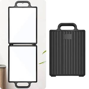 lot 4503 image: AMZTOLIFE Foldable Backstage Hanging Mirror 10  29.1inch Large Folding Mirror with Handle for Dance Bag Dancers and Artists Aestheticians Home Spa Events (Black)