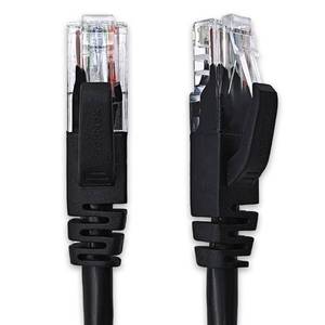 lot 4504 image: XANHAM Cat 6 Ethernet Cable 6 ft Network RJ45 Unshielded Cat6 Patch Cable Internet for PC, TV, Laptop, Router and Printer, Black, 1 Pack