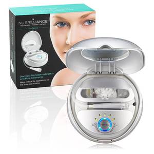 lot 5669 image: NuBrilliance Microdermabrasion Machine Professional at Home Kit, Microdermabrasion Tool with 3 Suction Tips 5 Setting & 30 Filters for Smooth Skin, Black Head Remover, Skin Care System AS SEEN ON TV