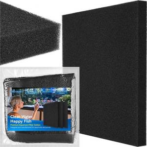 lot 5691 image: Borlech Aquarium Bio Filter Sponge Pad - Cut-to-Size Aquarium Filter Media for Fish Tank, Pond, Sump - Mechanical & Biological Filtration (18.5x18.5x1.6, 35PPI, 1 Pack)