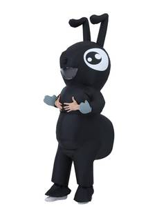 lot 5696 image: Hkpetbruh Inflatable Ant Costume for Adults  Funny Giant Black Insect Blow Up Jumpsuit  Unisex Full Body Bug Outfit for Halloween, Cosplay, Festival, Stag Night & Theme Parties