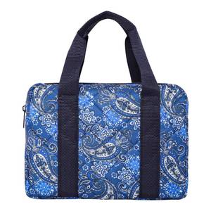 lot 6446 image: GUSTARIA Empty Mahjong Tiles Bag,Suitable for 1.2 (30mm) Standard Size American Mahjong Tiles,Thickened Blue Printed Bag (Case Only)