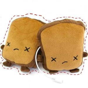 lot 6454 image: USB Hand Warmers Cute USB Heating Gloves Half Wearable Fingerless 5V USB Powered Heated Hand Warmer Gloves with Gift Box for Women and Children Winter Fashion (Brown)