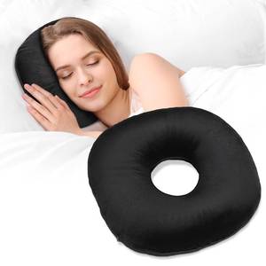 lot 6462 image: coceyese Ear Piercing Pillow for Side Sleepers with Ear Hole, Donut Pillow for CNH and Ear Pain Ear Inflammation Pressure Sores, Ear Guard Pillow��