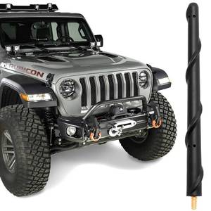 lot 6466 image: BASIKER Antenna for Jeep Wrangler Gladiator JL JK JT Rubicon Sahara 2007-2025, Short Jeep Wrangler Unlimited Sport 4xe Willys Mojave Antenna Replacement, 7 Inch Jeep Wrangler Gladiator Accessories