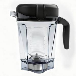lot 9695 image: 64oz Low-Profile Blender Pitcher Compatible with Vitamix 5200750050006300750E310VM0102VM0103VM0197- BPA-Free Container Jar Cup for Classic & Explorian Series Etc