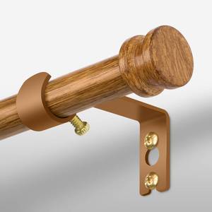 lot 9725 image: TKZTKZ Sturdy Durable Curtain RodFaux Wood Curtain Rods for Windows 18-60,Adjustable Heavy Duty Curtains Rod for BedroomKitchenApartmentDoor,Small Decorative Farmhouse Boho Drapery Rods,All-Metal