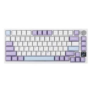 lot 9750 image: EPOMAKER Ajazz AK820 Pro 75% Wireless Mechanical Keyboard with TFT Smart Display&Knob, Gasket-Mounted Gaming Keyboard, BT2.4GHzUSB-C Wired (Purple, Gift Switch)