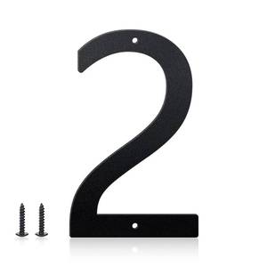 lot 10024 image: 3 4 5 6 8 10 House Numbers for Outside, Metal Letters for Outdoor Signs, Aluminum Address Letters and Numbers for House, Door, Garden or Office (4, 2)