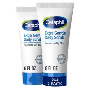lot 10465 image: Cetaphil Exfoliating Face Wash, Extra Gentle Daily Face Scrub, Gently Exfoliates & Cleanses, For All Skin Types, Non-Irritating & Hypoallergenic, Suitable For Sensitive Skin, 6 Fl Oz, Pack of 2