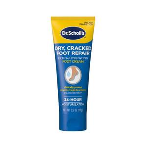 lot 10477 image: Dr. Scholls Dry, Cracked Foot Repair Ultra-Hydrating Foot Cream Moisturizer, 3.5 oz, Skin Care Foot Lotion with 25% Urea for Dry Cracked Feet, Heals and Moisturizes for Healthy Feet
