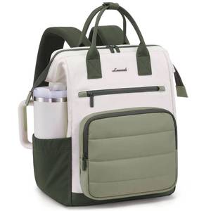 lot 10486 image: LOVEVOOK Puffer Laptop Backpack for Women, 15.6 Inch Work Backpack purse for Nurse Teacher, College Back to School Bookbag for Teen Girls, Personal Item Travel Bag Computer Daypack for Daily Commute