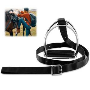 lot 10494 image: Otoolling 1 Pcs Adjustable Stirrup Mounting Aid for Horse Riding (37-50) Equestrian Step up Stirrup for Western English Saddle Nylon Strap Non-Slip Rubber Pad Portable Horse Tack No Mounting Block