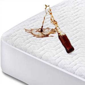 lot 11572 image: Hanherry 100% Waterproof Mattress Protector King Size, Mattress Cover 3D Air Fabric Cooling Mattress Pad Cover Smooth Soft Breathable Noiseless, 8-21 Deep Pocket