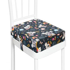 lot 11575 image: Toddler Booster Seat for Kitchen Chair Dining Table, Washable Thick Strong Support Portable Booster Chair for Toddlers Eating, Easy Cleaning Booster Seat Cushion Detachable with Adjustable Straps