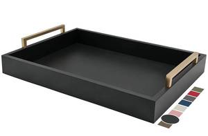 lot 11593 image: Montecito Home Decorative Coffee Table Tray - Ottoman Tray