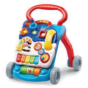 lot 11599 image: VTech Sit-to-Stand Learning Walker (Frustration Free Packaging), Blue