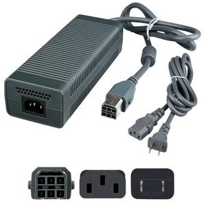 lot 12004 image: OSTENT 100-240V 203W US Plug AC Adapter Power Supply Brick Cable Cord for Microsoft Xbox 360 Console
